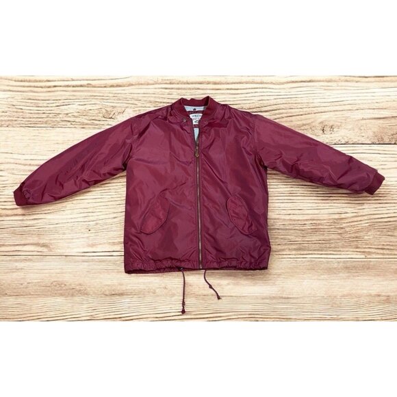 VTG 90’s  GAP Maroon Jacket Mens M Nylon Windbreaker Athletic Sports Dept. Lined - Picture 1 of 13